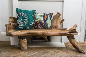 Banquette en bois flotté
