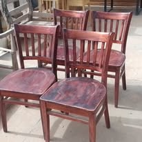 Chaises bistrot bois de Vienne verni