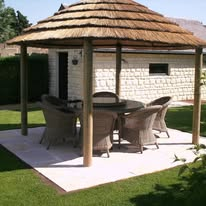 Gazebo de jardin 6 personnes
